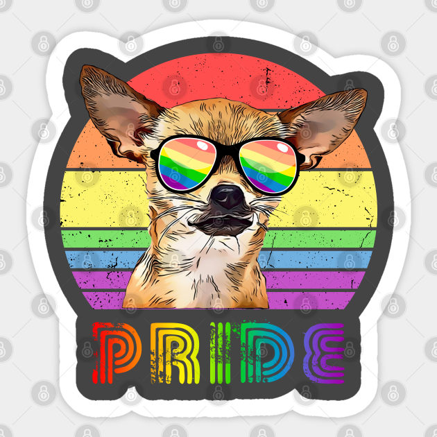 LGBTQ Chihuahua Dog Rainbow Gay Pride Lgbtq Chihuahua Dog Lover
